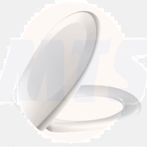 Pressalit 716 Toilet Seat & Cover with fittings Bottom Fix 716-D97 White 5708590301570