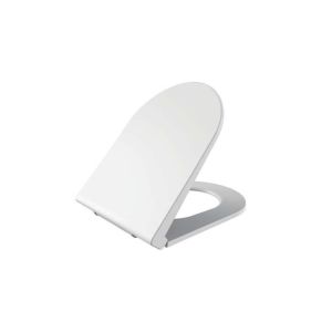 Creavit KC0102 03 0000E Amasra Ultima Duroplast White Seat & Cover with Metal Hinge