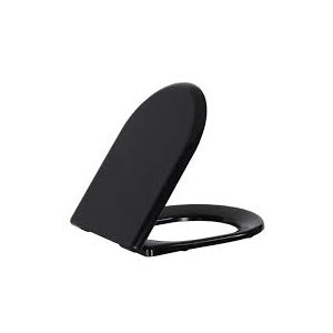 Creavit KC0103 01 1300E Amasra Duroplast Soft Closing Seat & Cover Black