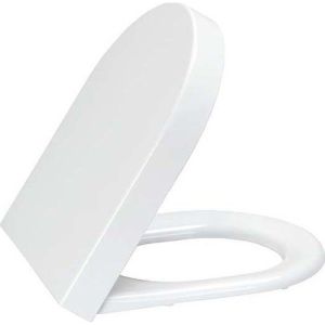 Creavit KC1502 01 0000E Hisar Duroplast White Seat and Cover with Metal Hinges