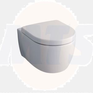 Keramag  iCon Toilet Seat and Cover with fittings  Geberit iCon toilet seat 574130000 white, metal hinges, Soft Closing