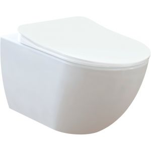 Creavit FE322 Free Rim-Off Wall Hung WC toilet Pan only (SEAT NOT INCLUDED) KC0903.02.0000E