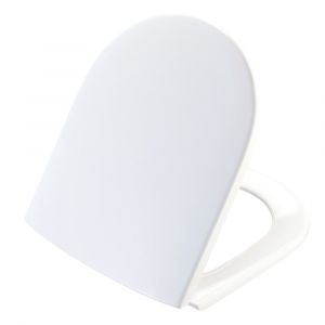 D Shaped replacement Toilet Seat and Cover with Fittings  5708590321486