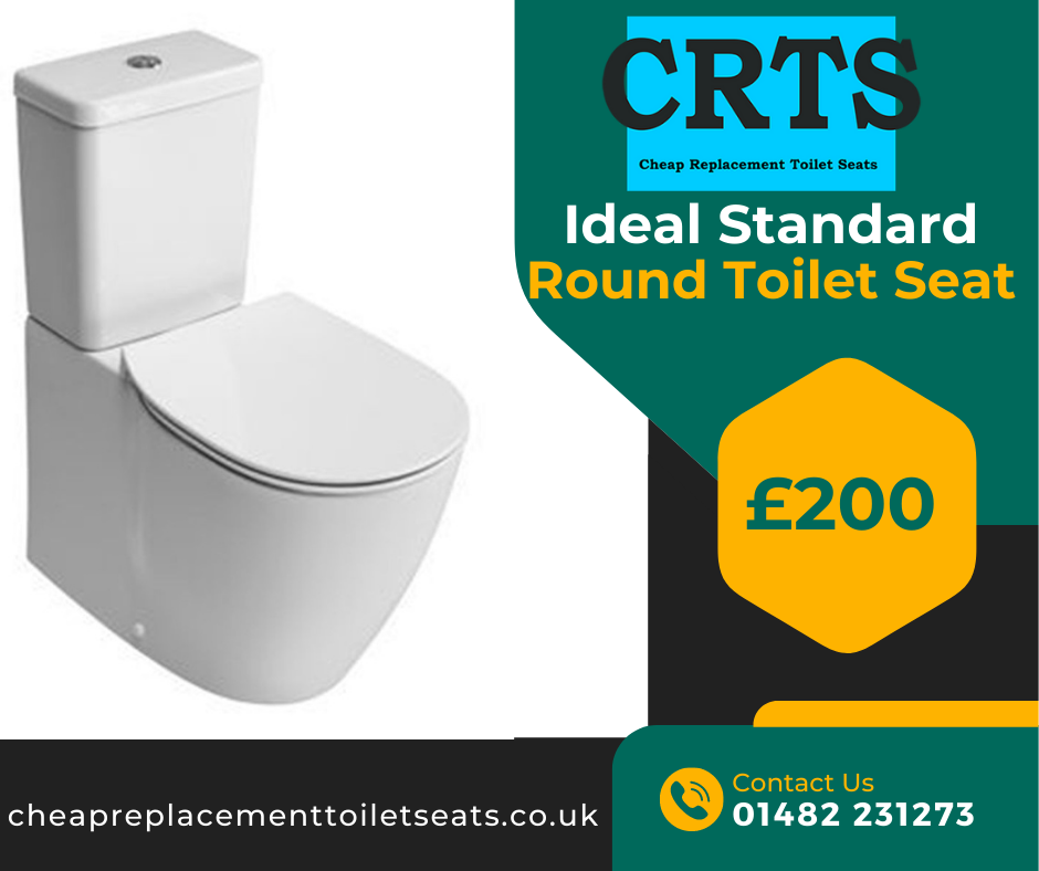 Ideal Standard round & elongated toilet seat add aesthetic & comfort