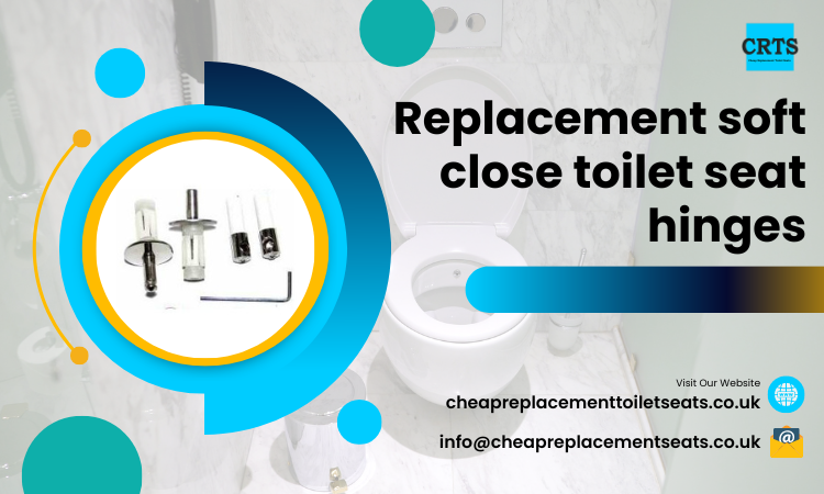 Replacement soft close toilet seat hinges