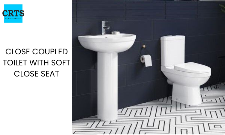 close coupled toilet with soft close seat